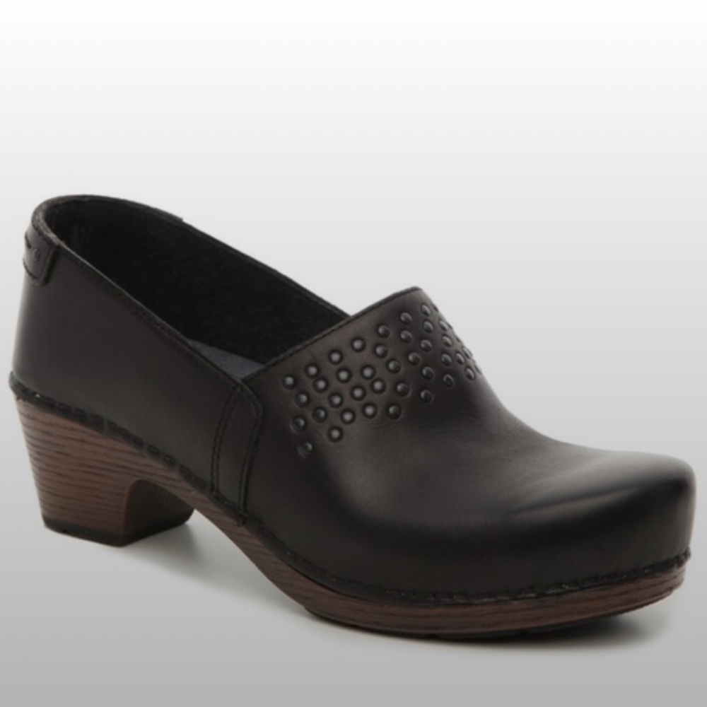Dansko Dark Brown Leather Clogs